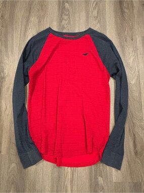 Hollister Red Top with Dark Gray Trim